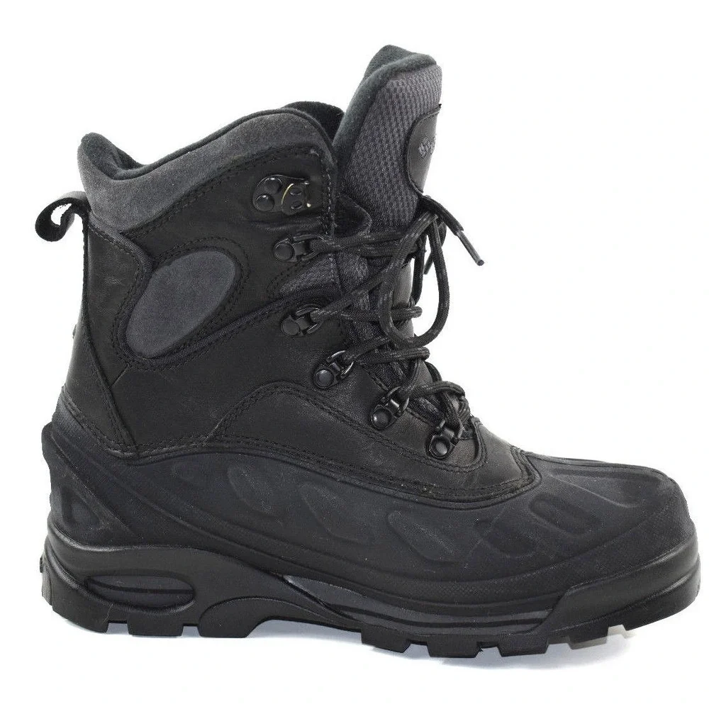 Columbia Buga Xcellerator Men's Size 7‎  Black Leather Waterproof Outdoor Boots